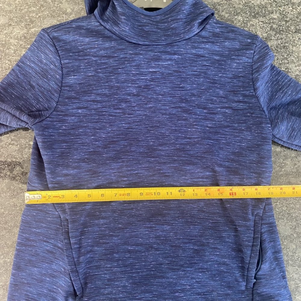 Gap Fit Starry Night Blue Spacedye Pullover Hoodie Size L /Reflective Hem - Picture 6 of 12